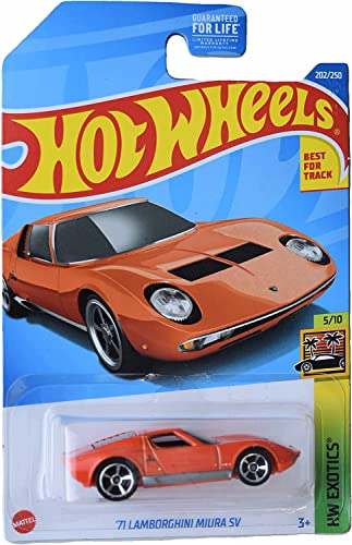 Hot Wheels - ´71 Lamborghini Miura SV - HW Exotics 5/10 - HCV34 - Short Card - orange - Track Stars - Mattel 2022 von Hot Wheels