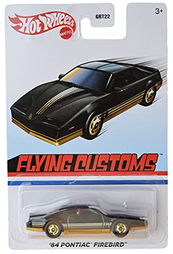 Hot Wheels '84 Pontiac Firebird, Schwarz, Maßstab 1:64, Tragbar, Klassische Muscle Cars, 3+, Unisex, Länge: 7 Zoll, Breite: 5 Zoll, Höhe: 2 Zoll von Hot Wheels