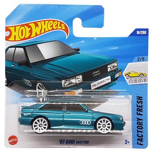 Hot Wheels - ´87 Audi Quattro - Factory Fresh 2/5 - HYW72 - Short Card - türkis metallic - Mattel 2025-1:64 von Hot Wheels