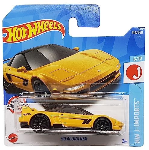 Hot Wheels - ´90 Acura NSX - HW J-Imports 6/10 - HCX58 - Short Card - gelb - Ryu´s Rides - Mattel 2022 von Hot Wheels