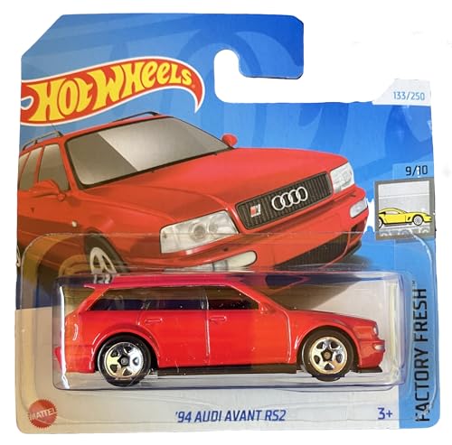 Hot Wheels - ´94 Audi Avant RS2 - Factory Fresh 9/10 - HTC54 - Short Card - rot - Mattel 2024 - 1:64 von Hot Wheels