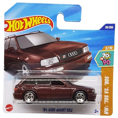 Hot Wheels - ´94 Audi Avant RS2 - HW: ´70s vs. ´90s 2/10 - HYW82 - Short Card - Rubinrot metallic - Mattel 2025-1:64 von Hot Wheels