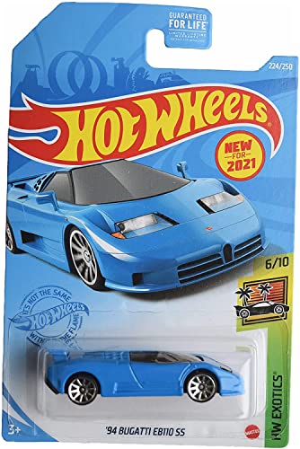 Hot Wheels '94 Bugatti EB110 SS, [blau] 224/250 Exotics 6/10 von Hot Wheels