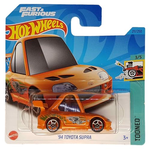 Hot Wheels - ´94 Toyota Supra - Tooned 3/5 - HKG62 - Short Card - Fast & Furious - Mattel 2023 von Hot Wheels