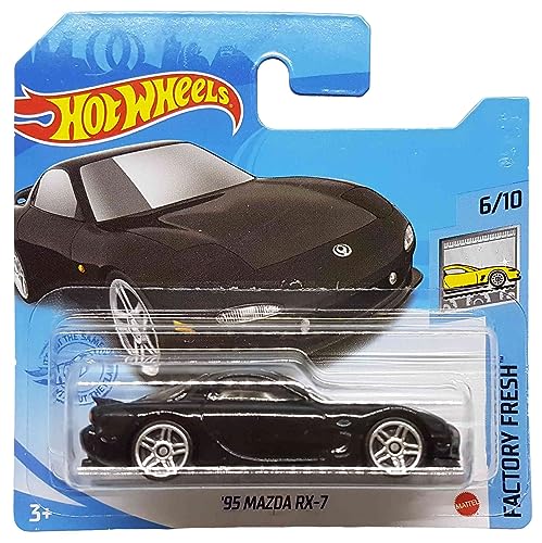 Hot Wheels - ´95 Mazda RX-7 - Factory Fresh 6/10 - GRY28 - Short Card - schwarz - Mattel 2021 von Hot Wheels