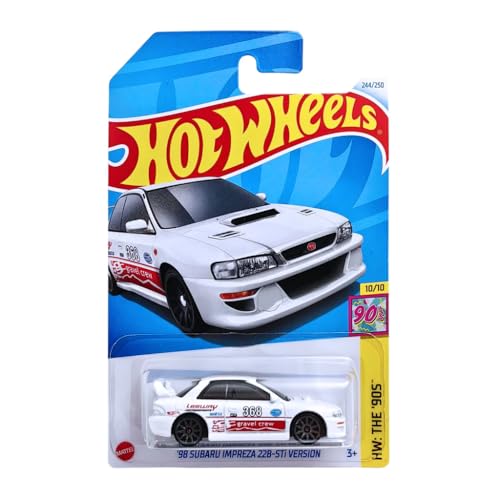 Hot Wheels - ´98 Subaru Impreza 22B-STi Version - HW: The ´90s 10/10 - HTB12 - Short Card - Hella - Sparco - The Gravel Crew - Mattel 2024 – 1:64 von Hot Wheels