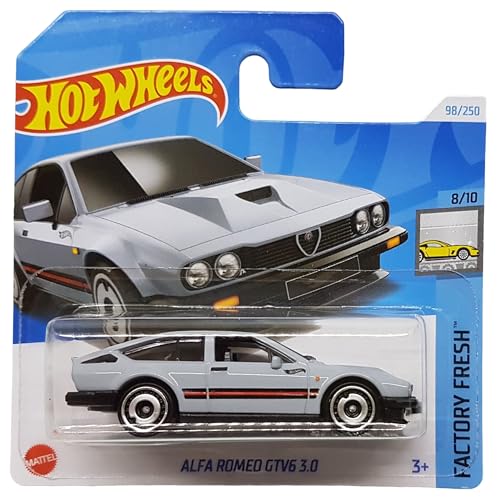 Hot Wheels - Alfa Romeo GTV6 3.0 - Factory Fresh 8/10 - HTC53 - Short Card - grau - Mattel 2024-1:64 von Hot Wheels