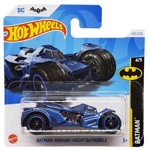 Hot Wheels - Arkham Knight Batmobile - Batman 4/5 - HTD85 - Short Card - DC - dunkelblau metallic - Mattel 2024 – 1:64 von Hot Wheels