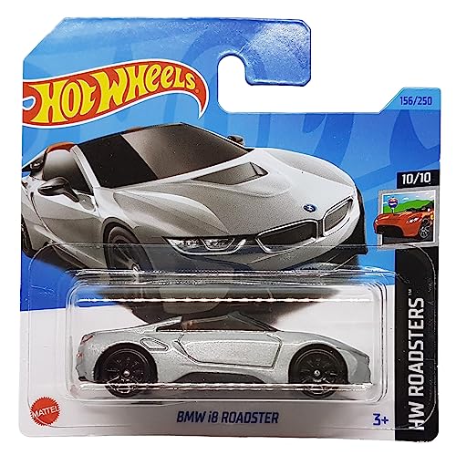 Hot Wheels - BMW i8 Roadster - HW Roadsters 10/10 - HKH44 - Short Card - Silber metallic - Mattel 2023 von Hot Wheels