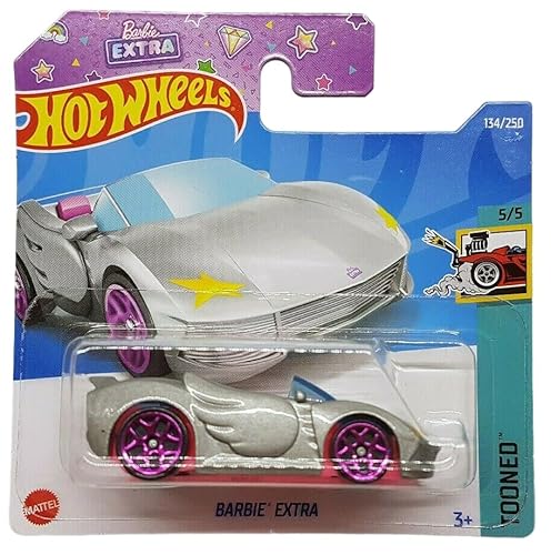 Hot Wheels - Barbie Extra - Tooned 5/5 - HCT35 - Short Card - Silver pink - Mattel 2022 von Hot Wheels