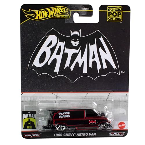 Hot Wheels Batman 1985 CHEVY ASTRO VAN BATMOBILE Die Cast Modellauto - Maßstab 1:64 - Länge 7cm POP CULTURE HVJ48 von Hot Wheels