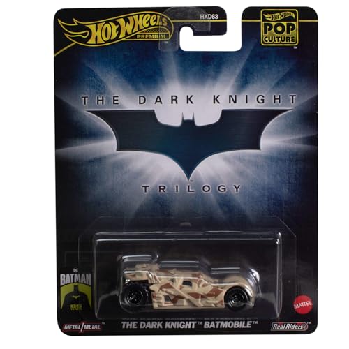 Hot Wheels Batman Dark KNIGHT BATMOBILE Die Cast Modellauto - Maßstab 1:64 - Länge 7cm POP CULTURE HXD97 von Hot Wheels