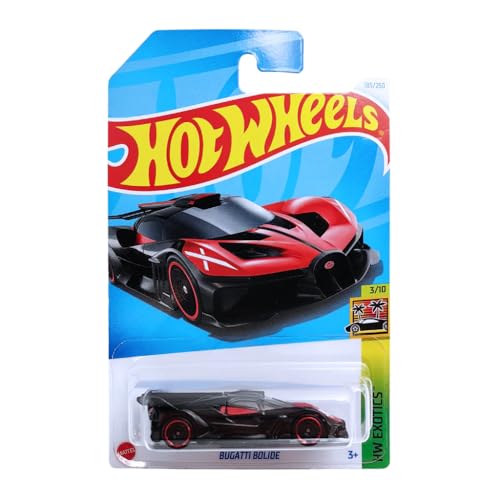 Hot Wheels - Bugatti Bolide - HW Exotics 3/10 - HTF08 - Short Card - Supersportwagen - rot schwarz - Mattel 2024 – 1:64 von Hot Wheels