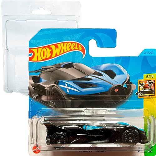 Hot Wheels -Bugatti Bolide HW Exotics 6/10 (213/250) HKG64 Short Card Mattel 2023 + Blister & Card Protector Pack von Hot Wheels