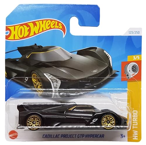 Hot Wheels - Cadillac Project GTP Hypercar - HW Turbo 3/5 - HRY60 - Short Card - schwarz - GM - Mattel 2024 - 1:64 von Hot Wheels