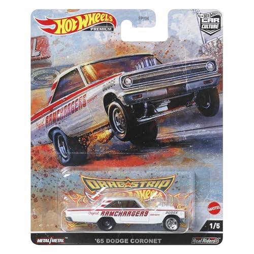 Hot Wheels Car Culture Circuit Legend Premium Spielzeugauto, Die-Cast 1:64 Maßstab 65 Dodge Coronet zum Spielen oder Ausstellen von Hot Wheels