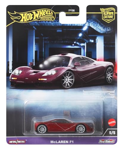 Hot Wheels Premium Mclaren F1, Car Culture Circuit Legends-Fahrzeuge für Kinder ab 3 Jahren und Erwachsene Fans und Sammler, Premium-Kollektion von Car Culture im Maßstab 1:64, HKC77 von Hot Wheels