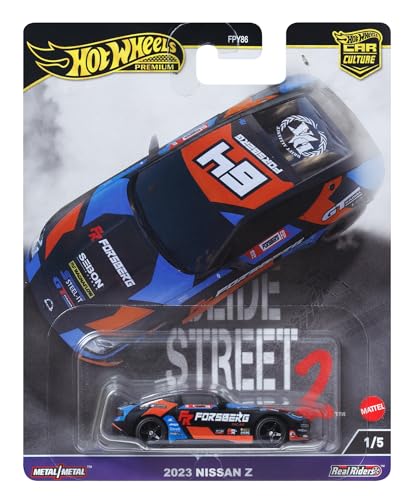 Hot Wheels Premium Nissan 400Z, Car Culture Circuit Legends-Fahrzeuge für Kinder ab 3 Jahren und Erwachsene Fans und Sammler, Premium-Kollektion von Car Culture im Maßstab 1:64, HKC86 von Hot Wheels