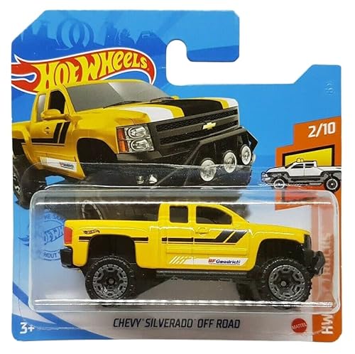 Hot Wheels - Chevy Silverado Off Road - HW Hot Trucks 2/10 - GTC06 - Short Card - BFGoodrich - GM - Mattel 2021 von Hot Wheels