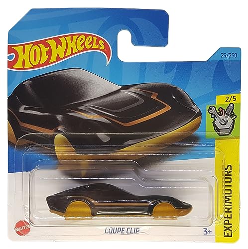 Hot Wheels - Coupe Clip - Experimotors 2/5 - HKJ26 - Short Card - Schlüsselanhänger - schwarz Gold - Mattel 2023 von Hot Wheels