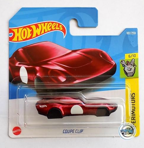 Hot Wheels - Coupe Clip - Experimotors 6/10 - HCX09 - Short Card - Schlüsselanhänger - rot metallic - Mattel 2022 von Hot Wheels