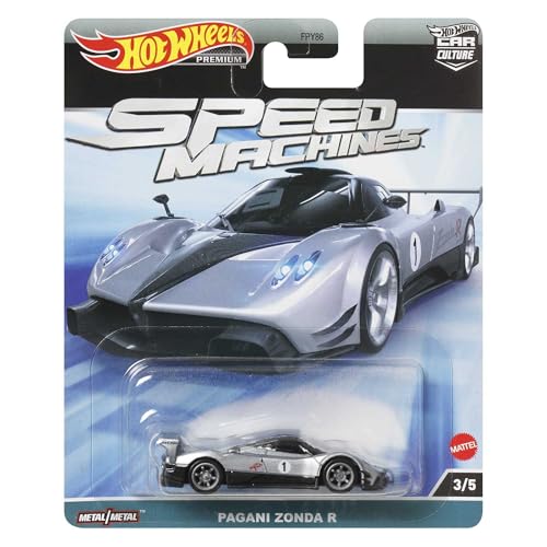 Hot Wheels Die Cast Modell PAGANI ZONDA R CAR CULTURE Speed Machines - Maßstab 1:64 7cm Premium HKC42 von Mattel