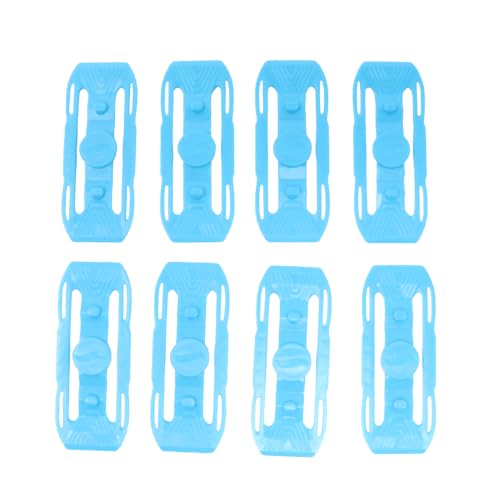 Hot Wheels Ersatzteile, 8 blaue Schienenverbinder, passend für viele Modelle, einschließlich Total Turbo Take Over Track Set - 60BLM Hot Wheels Ersatzteile, 8 blaue Schienenverbinder, passend für viele Modelle, einschließlich Total Turbo Take Over Track Set - 60BLM von Hot Wheels