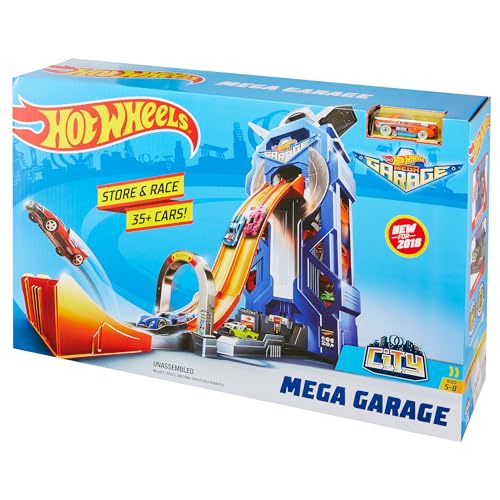 Hot Wheels FTB68 - City Power Parkgarage und Parkhaus mit Rennbahn, Garage für 35+ Autos inkl. 1 Spielzeugauto, ca. 57 cm hoch, für Kinder ab 5 Jahren Hot Wheels FTB68 - City Power Parkgarage und Parkhaus mit Rennbahn, Garage für 35+ Autos inkl. 1 Spielzeugauto, ca. 57 cm hoch, für Kinder ab 5 Jahren von Hot Wheels
