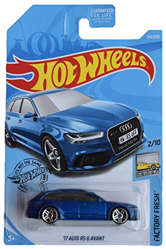 Hot Wheels Factory Fresh Series 2/10 '17 Audi RS 6 Avant 214/250, Blue von Hot Wheels