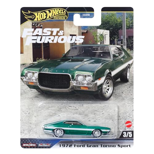 Fast and Furious Auto FORD GRAN TORINO SPORT 1972 - Modellauto Die Cast Maßstab 1:64 - Länge 7 cm - HYP72 von Mattel