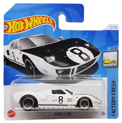 Hot Wheels - Ford GT40 - Factory Fresh 2/10 - HTC51 - Short Card - 8 Ball - Good Year - Mattel 2024 von Hot Wheels