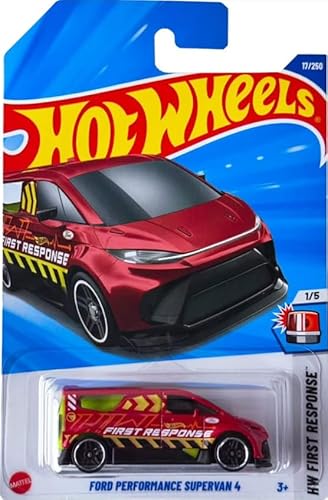 Hot Wheels Ford Performance Supervan 4 Treasure Hunt, Maßstab 1/64, Rot von Hot Wheels