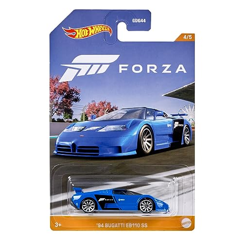 Hot Wheels Forza Horizon Die Cast Modellauto '94 Bugatti EB110 SS Maßstab 1:64 - Länge 7 cm HLK26 von Hot Wheels