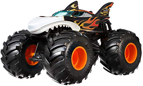 Hot Wheels GCX13 Monster Trucks 1:24 Die-Cast Auto Fahrzeug Shark Wreak, Spielzeug ab 3 Jahren von Hot Wheels