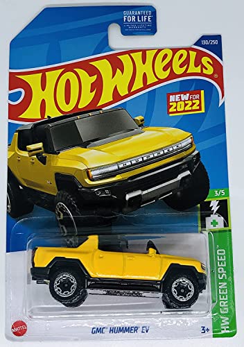 Hot Wheels - GMC Hummer EV - HW Green Speed 3/5 - HCT03 - Short Card - Yellow - GM - Mattel 2022 von Hot Wheels