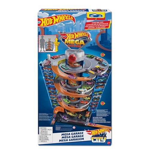 Hot Wheels GTT95 - City Power-Parkgarage Spielset mit Aufzug, für 60+ Fahrzeuge, mit 1 Hot Wheels Fahrzeug im Maßstab 1:64, Spielzeug Autorennbahn für Kinder ab 4 Jahren Hot Wheels GTT95 - City Power-Parkgarage Spielset mit Aufzug, für 60+ Fahrzeuge, mit 1 Hot Wheels Fahrzeug im Maßstab 1:64, Spielzeug Autorennbahn für Kinder ab 4 Jahren von Hot Wheels