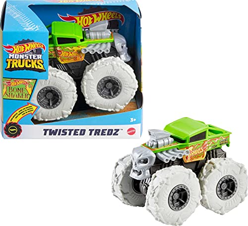 Hot Wheels GVK38 - Monster Trucks Maßstab 1:43 Rev Tredz Bone Shaker Fahrzeuge, Spielzeug für Kinder ab 3 Jahren von Hot Wheels