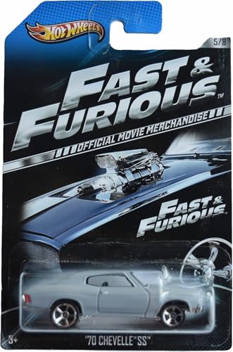 Hot Wheels Gray '70 Chevelle SS 5/8 Fast & Furious Official Movie Die-Cast Car Model Hot Wheels Gray '70 Chevelle SS 5/8 Fast & Furious Official Movie Die-Cast Car Model von Hot Wheels