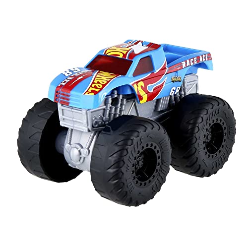 Hot Wheels HDX63 - Monster HW Demo Derby-Truck mit Licht- und Geräuscheffekten, Motor- und Crash-Geräuschen, Kabinenbeleuchtung, spielt das Helden-Titellied, Spielzeug Geschenk für Kinder ab 3 Jahren von Hot Wheels