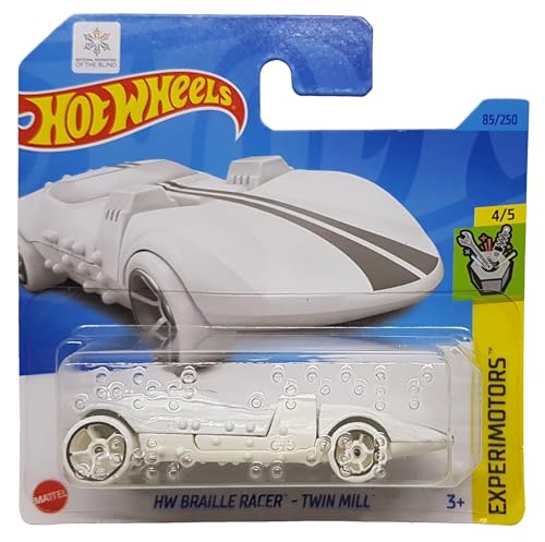 Hot Wheels - HW Braille Racer - Twin Mill - Experimotors 4/5 - HKG33 - Short Card - National Federation of The Blind - Mattel 2023 von Hot Wheels