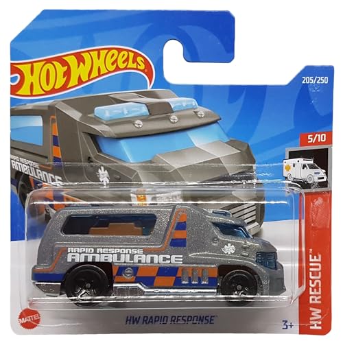 Hot Wheels - HW Rapid Response - HW Rescue 5/10 - HCX79 - Short Card - Ambulance - Mattel 2022 von Hot Wheels