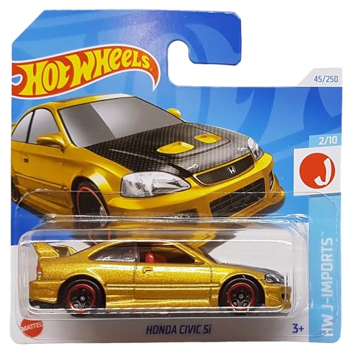 Hot Wheels - Honda Civic SI - HW J-Imports 2/10 - HTC41 - Short Card - Gold metallic - Mattel 2024 von Hot Wheels