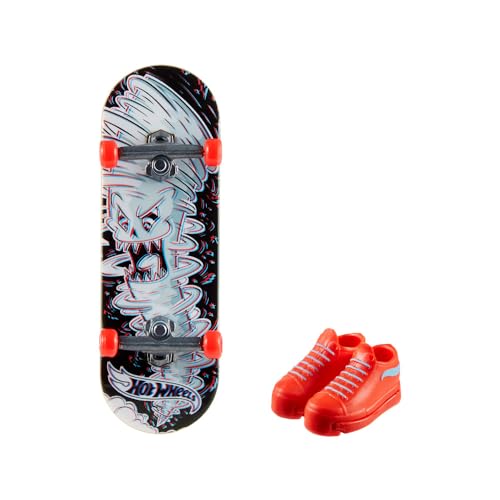 Hot Wheels Hot Wheels-HGT46 Mini-Skateboard mit Schuhen, Verschiedene Modelle, HGT46, Mehrfarbig von Hot Wheels