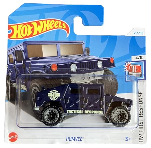 Hot Wheels - Humvee - HW First Response 4/10 - HTD00 - Short Card - Tactical Response - Mattel 2024 - 1:64 von Hot Wheels