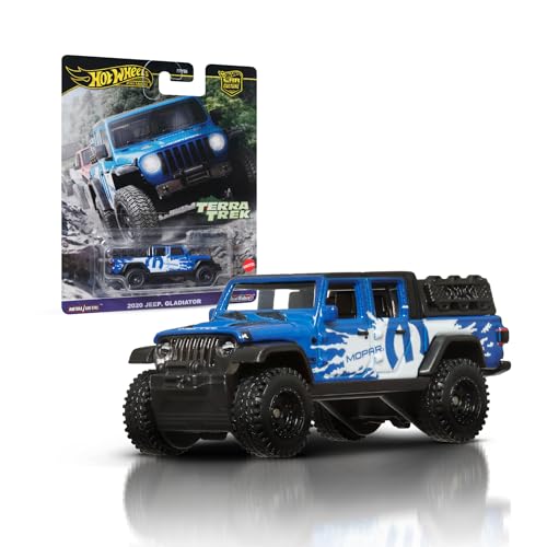 Hot Wheels Premium Jeep Gladiator, Car Culture Circuit Legends-Fahrzeuge für Kinder ab 3 Jahren und Erwachsene Fans und Sammler, Premium-Kollektion von Car Culture im Maßstab 1:64, HRV91 Hot Wheels Premium Jeep Gladiator, Car Culture Circuit Legends-Fahrzeuge für Kinder ab 3 Jahren und Erwachsene Fans und Sammler, Premium-Kollektion von Car Culture im Maßstab 1:64, HRV91 von Hot Wheels