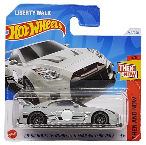 Hot Wheels - LB-Silhouette Works GT Nissan 35GT-RR Ver.2 - Then and Now 8/10 - HTC72 - Short Card - Liberty Walk LBWK - grau - Mattel 2024 – 1:64 von Hot Wheels