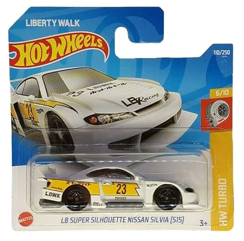 Hot Wheels - LB Super Silhouette Nissan Silvia [S15] - HW Turbo 6/10 - HCT23 - Short Card - LBWK - Liberty Walk - Mattel 2022 von Hot Wheels