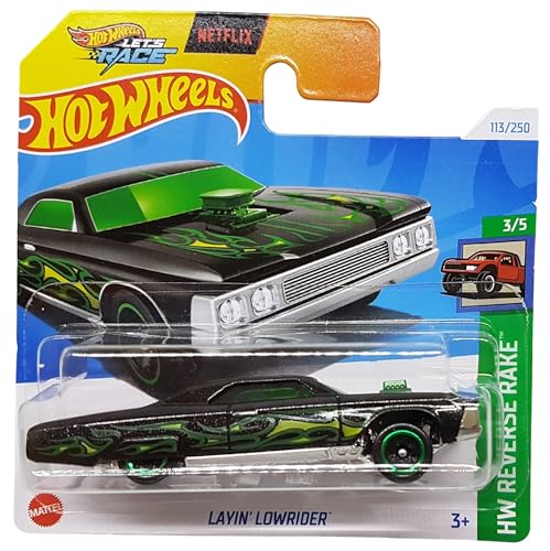 Hot Wheels - Layin´ Lowrider - HW Reverse Rake 3/5 - HTB91 - Short Card - Netflix - Let´s Race - Mattel 2024-1:64 von Hot Wheels