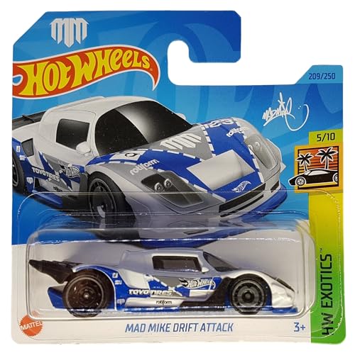 Hot Wheels - Mad Mike Drift Attack - HW Exotics 5/10 - HKG58 - Short Card - Toyo Tires - rotiform - K&N - Mattel 2023 - 1:64 von Hot Wheels