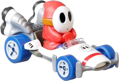 Hot Wheels Mario Kart Shy Guy, verschiedene Modelle, 1 Stück von Mattel